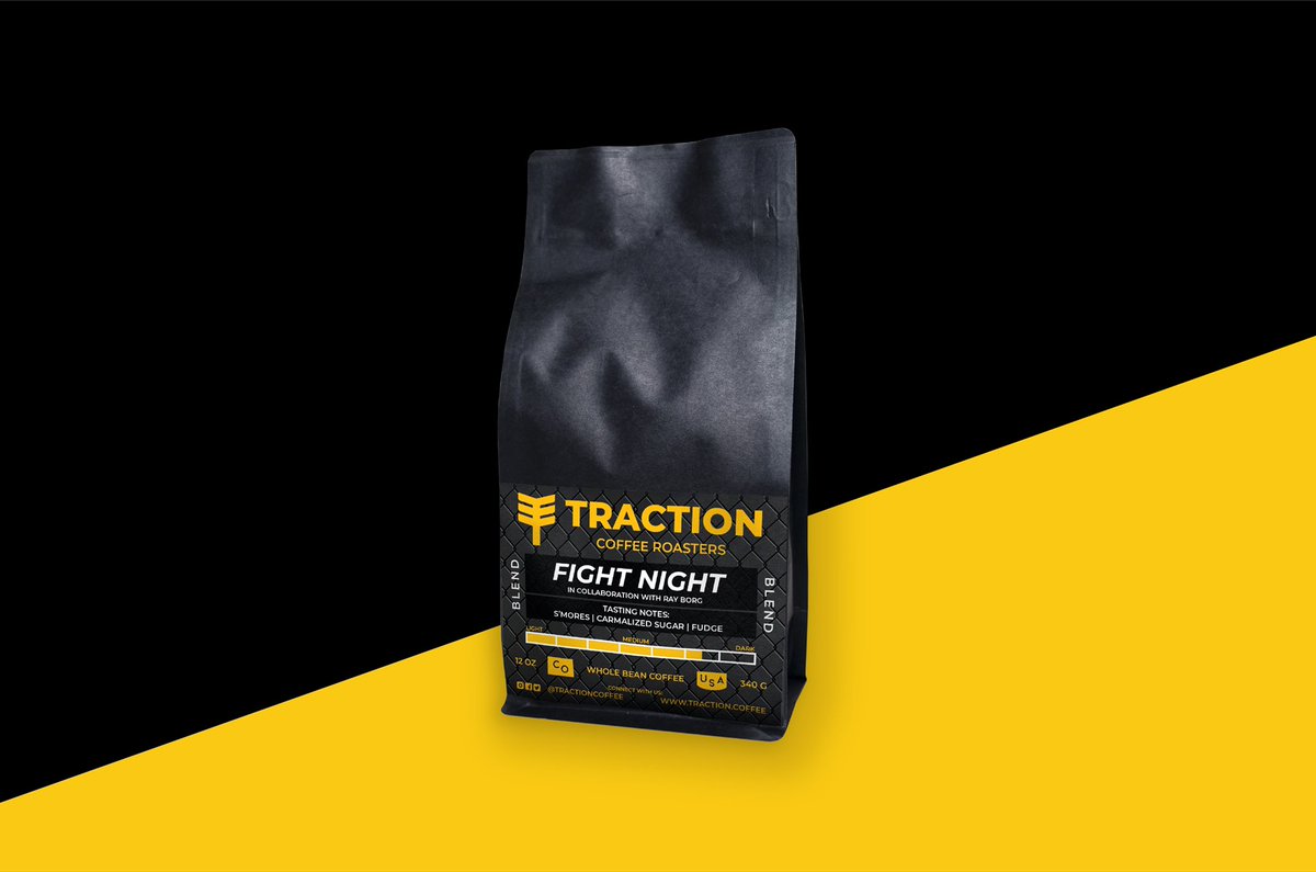 // 𝙁𝙄𝙂𝙃𝙏 𝙉𝙄𝙂𝙃𝙏 // We’re stoked to announce our collaborative partnership with Ray Borg; 𝙁𝙄𝙂𝙃𝙏 𝙉𝙄𝙂𝙃𝙏.

Together we developed a coffee called w/ tasting notes of s'mores, caramelized sugar &amp; fudge... available now right here —>  traction.coffee/ray-borg/