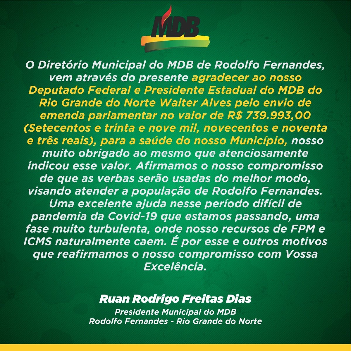 RuanRN15's tweet photo. @walteralvesrn @mdb_rn15 @garibaldifilho
#feemdeussempre
#deusacimadetudo🙏
#aindatemmuitarodolfofernandespelafrente https://t.co/rpKi16FeiQ