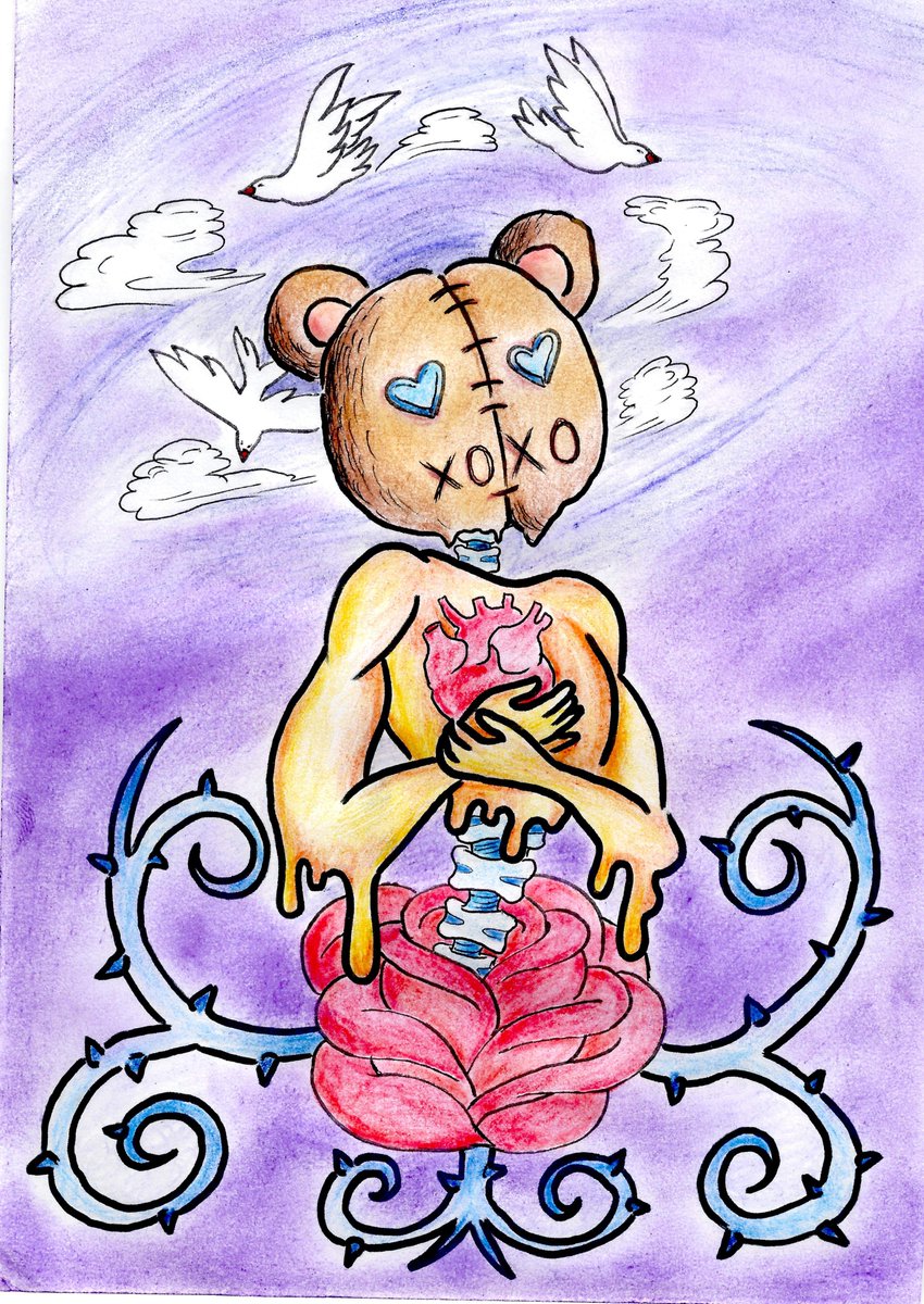 mataevainart's tweet photo. Sweet

#ArtistonTwitter #darkart #honey #bones #rose #doves https://t.co/XwQNHGlpuw
