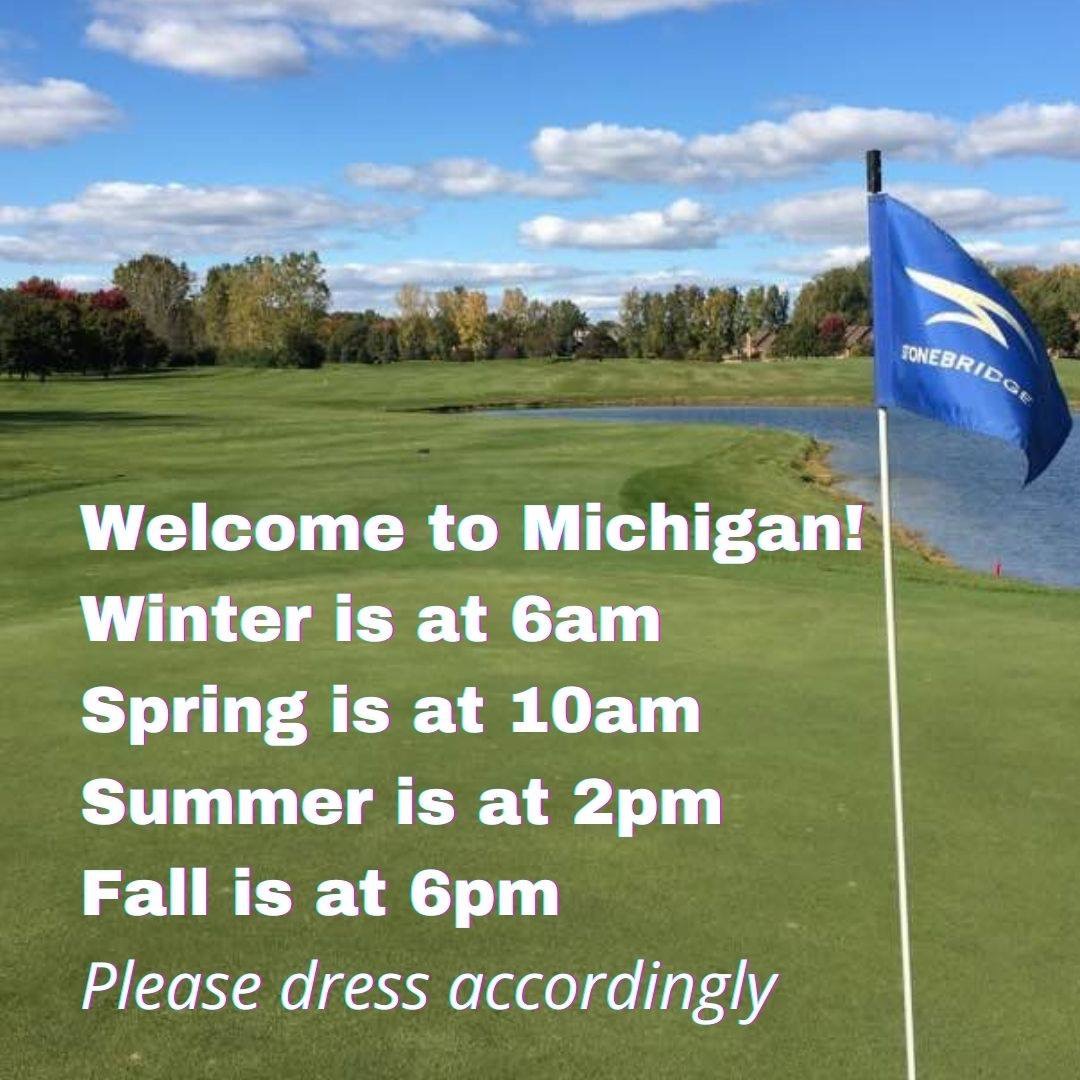 Summer is in 23 days. Mother Nature needs to get back to work!
.
.
.
#PureMichigan #PureMichiganGolf #MichiganGolf #AnnArborGolf