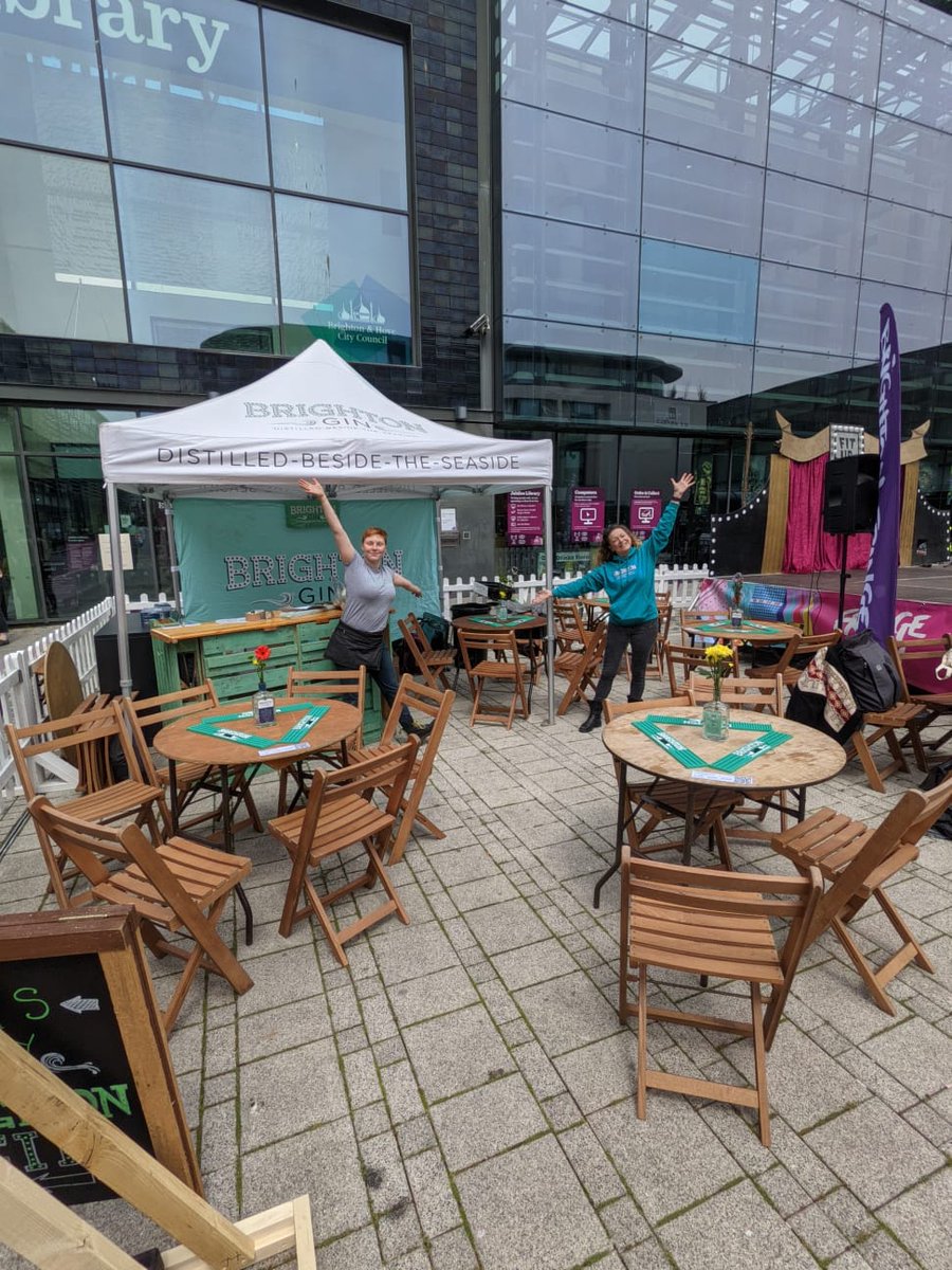 BrightonGin's tweet photo. Good people of #Brighton and #Hove! We are READY to welcome you, with open arms! We're in Jubilee Square all weekend (kicking off this pm) for #FringeCity @brightonfringe - and by gosh we'd love to see your lovely faces! Come gin with us! https://t.co/O60Ss8x2D2
