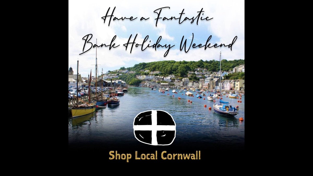 LocalCornwall's tweet photo. Wishing all of Cornwall a fabulous bank holiday weekend, it's gonna be a hot one... #BankHoliday #beautifulcornwall #shoplocalcornwall #supportcornwall #supportlocal #shoplocal #summerscoming #staysafe https://t.co/5WMZRIwF4T