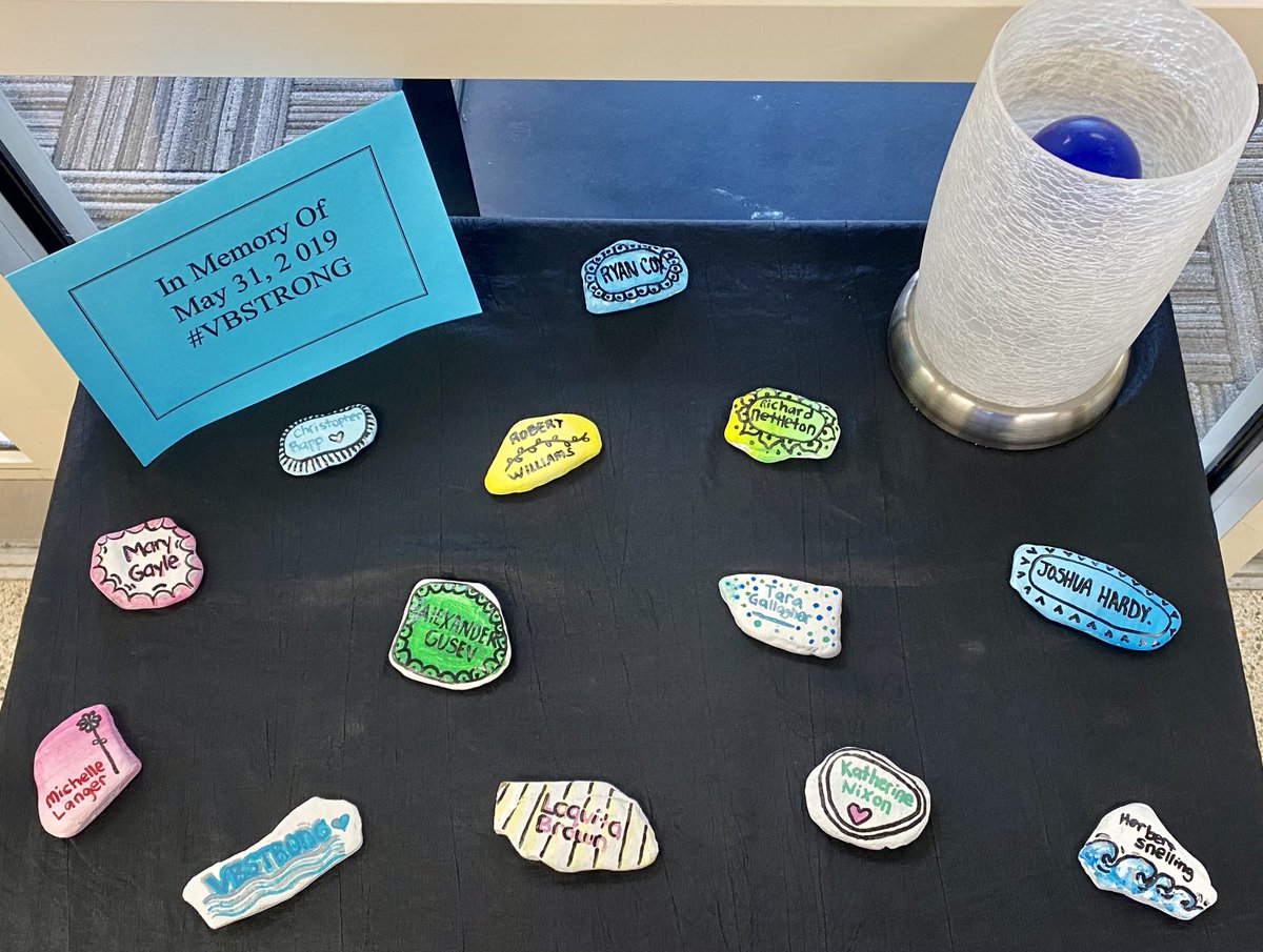 marietculver's tweet photo. We are #VBStrong #WeRememberAlways @CityofVaBeach @vbschools @BeachSupe 💙💙💙 https://t.co/kMorrG5E9D