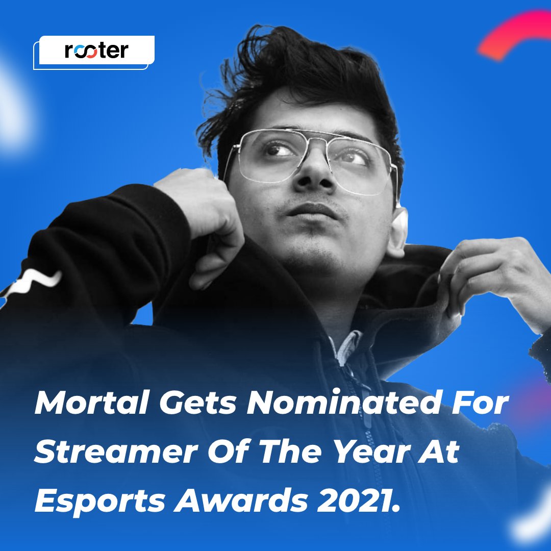 RooterSports's tweet photo. .@Mortal04907880, one of India's biggest streamers and competitive players, has been selected for this year’s Esports Awards in the STREAMER OF THE YEAR category. Like last year, he is the only Indian to be nominated this year as well! 🔥
#MortalGaming #EsportsAwards https://t.co/q7QF8mANqI