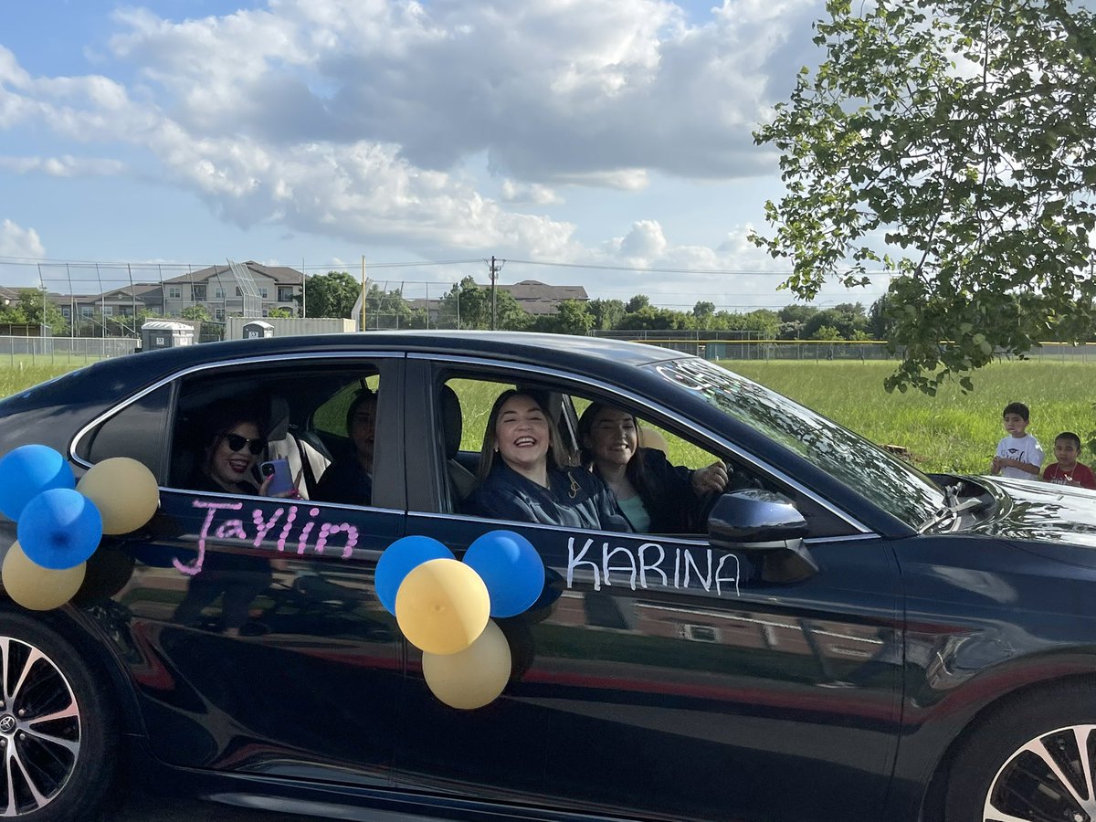 Way to go seniors! It was a treat to see your beautiful faces in the senior parade yesterday. You did it! 👏🏽🦅💙💛🥳🎉🎓 #Classof2021