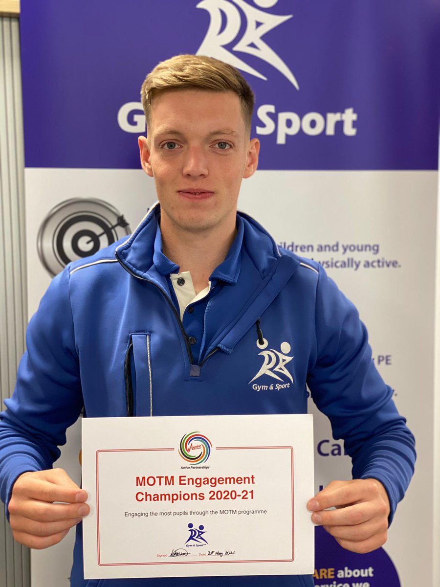 RBGymandSport's tweet photo. A massive Well done to Jordan, @RBGym_Hayden and @RBGym_Sam who have delivered High quality #mathsonthemove sessions this academic year, helping us to achieve the MOTM engagement award at the @aspire_partners national conference. Well done all 👏👏👏👏 https://t.co/RznFX2Bxaf
