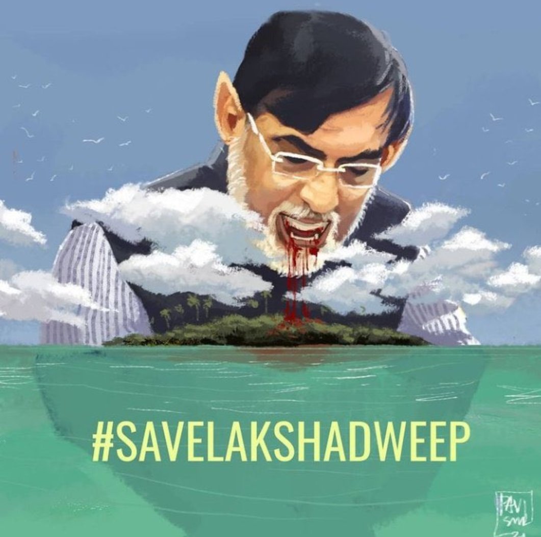 Shsiddeeque's tweet photo. Remove the criminal Praful K Patel and, Save Lakshadweep 

#BJPDestroyingLakshadweep https://t.co/70q7M5xNuY