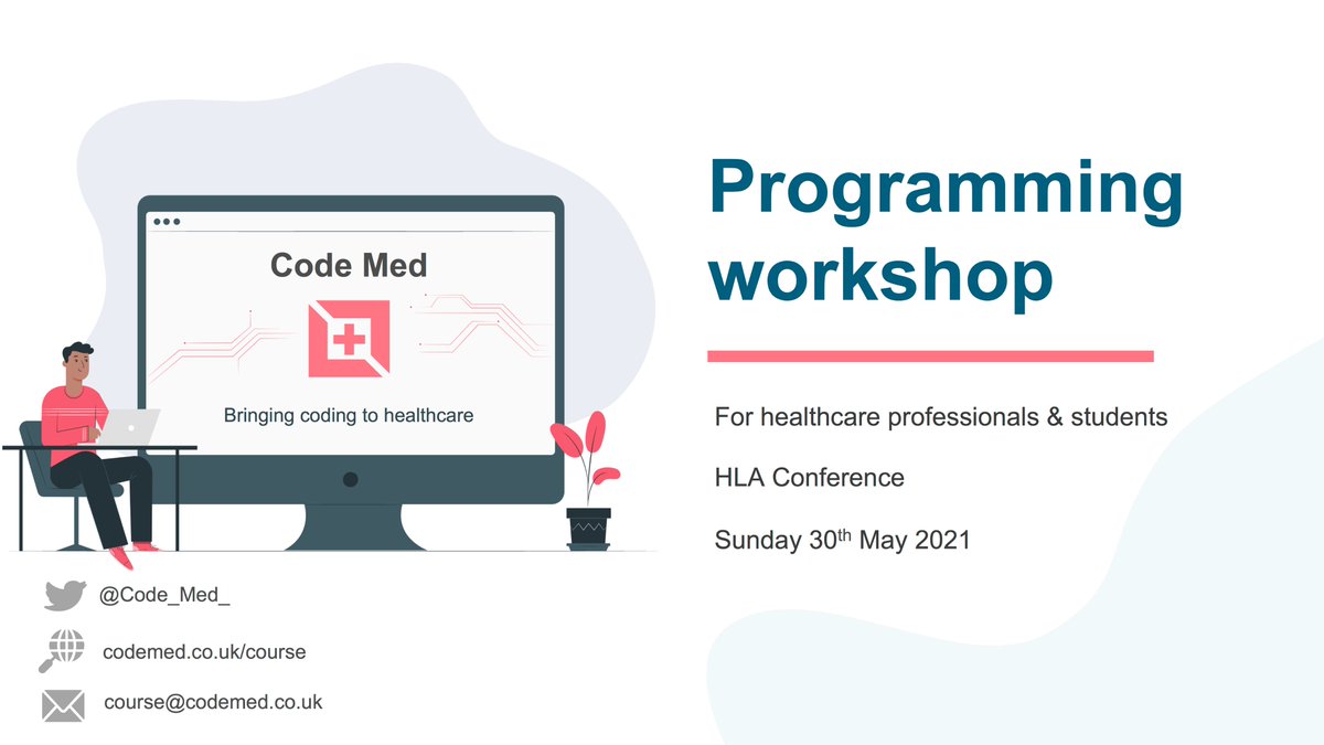 @reachimyq @jx_hogan & I are on a mission to push the boundaries of what clinicians/HCPs can achieve through digital innovation 🚀

That's why our #startup (@Code_Med_) will be delivering a coding workshop at the @HLA_int conference on Sunday 2:30pm

#MedTwitter @johannmalawana