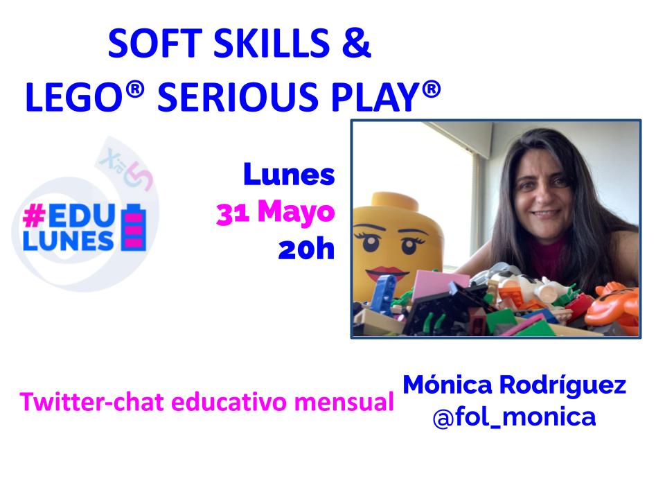 LegoSerious Play i les softskills, una combinació molt interessant. El proper dilluns <a href="/edulunes5/">#edulunes</a>  a les 20h.
 Comptarem amb  <a href="/fol_monica/">Mónica Rodríguez Nieto</a>  como a facilitadora!