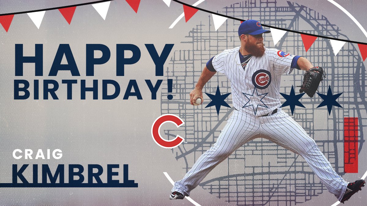 Wishing a very happy birthday to Craig Kimbrel! 