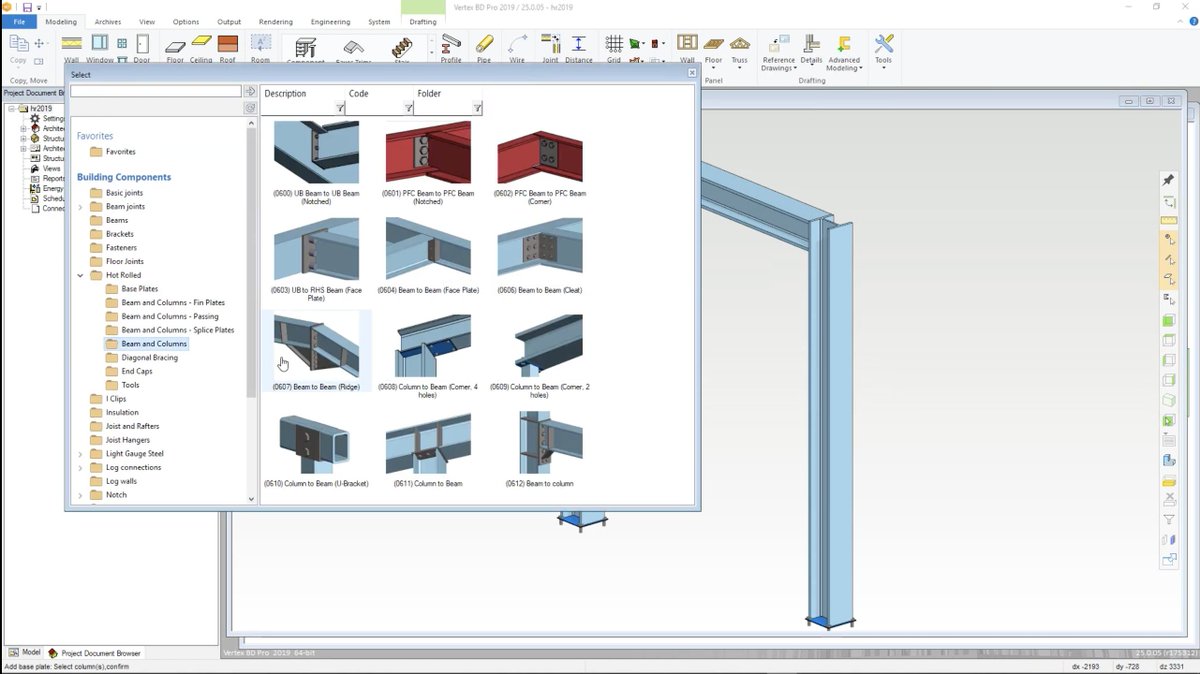 #TutorialVideo: Learn how to make connections for hot rolled steel profiles in Vertex BD. The video will also cover how to create drawings for these: youtu.be/rjo96zERSb8

See more videos for Architectural, Steel Framing and Wood Framing, Modular here: bit.ly/34MfrSL