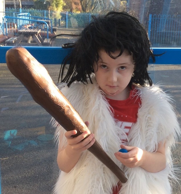 Tor_View_School's tweet photo. P6 have been learning all about the stone age, here they are exploring props and costume in drama. #EduArtsFest #drama #TorView https://t.co/anhJ8ixrGB