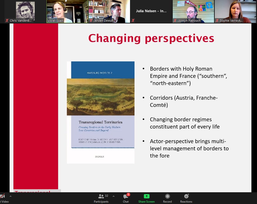 Brepols's tweet photo. Last week, @SoenViolet (series editor of #Habsburg Worlds) and Sophie Verreyken joined @UCBerkeleyIES
for the online event '#BorderCrossings in the Old Regime' on the occasion of their @brepols book 'Transregional Territories'.
📺 Watch the video: https://t.co/XpyA8ofFlT
#Borders https://t.co/w9txTMSykc