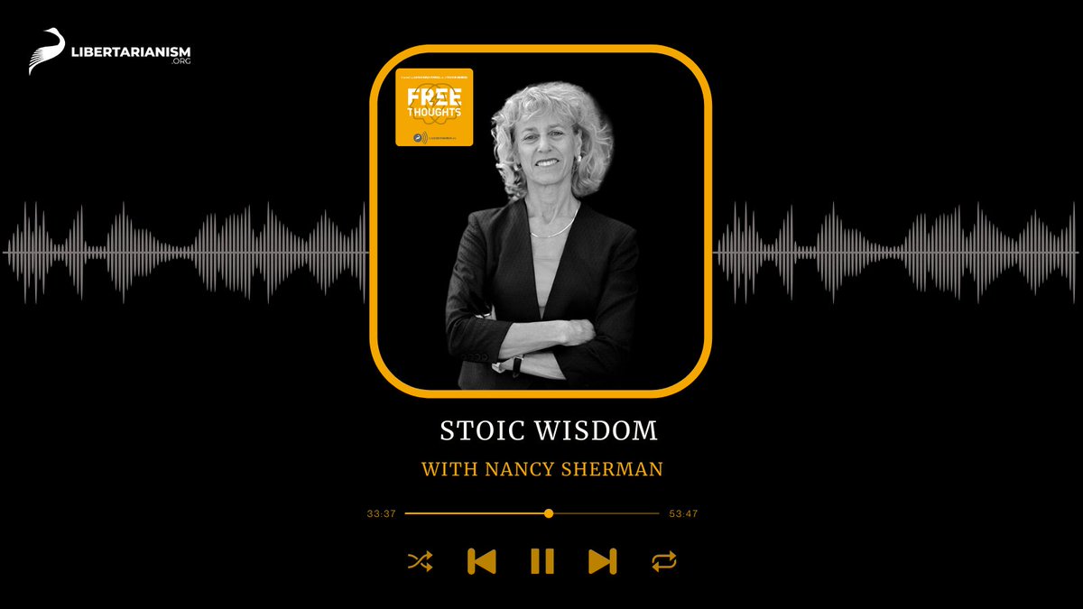 BuildTmrw's tweet photo. An expert in ancient &amp; modern ethics, @drnancysherman joined @FreeThoughtsPod to discuss how Stoic methods of examining beliefs and perceptions can help us correct distortions in what we believe, see, and feel. 
Listen now 🔊
https://t.co/jjutieqVSn https://t.co/6xt2p0C2Ak
