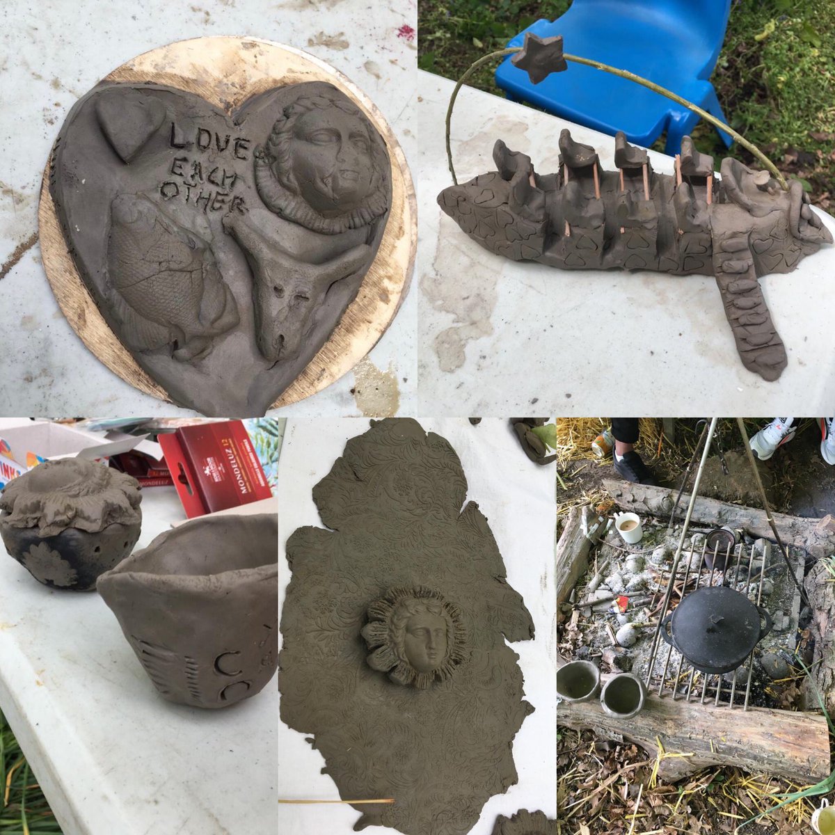 Our young people from the UASC service got involved in some pottery arts &amp; crafts and created some amazing pieces! Great to see young minds at work being creative #proud #creativity 🌟🙌🏻