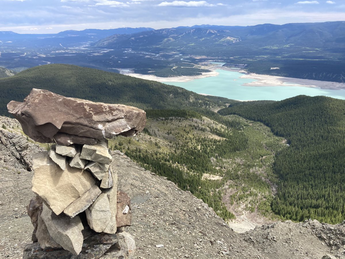 DMitchellCTV's tweet photo. Allstones Lake hike off highway 11 beside Abraham Lake is wicked. Tough climb but the views are worth every step. #abhike https://t.co/kT1j3zXU53