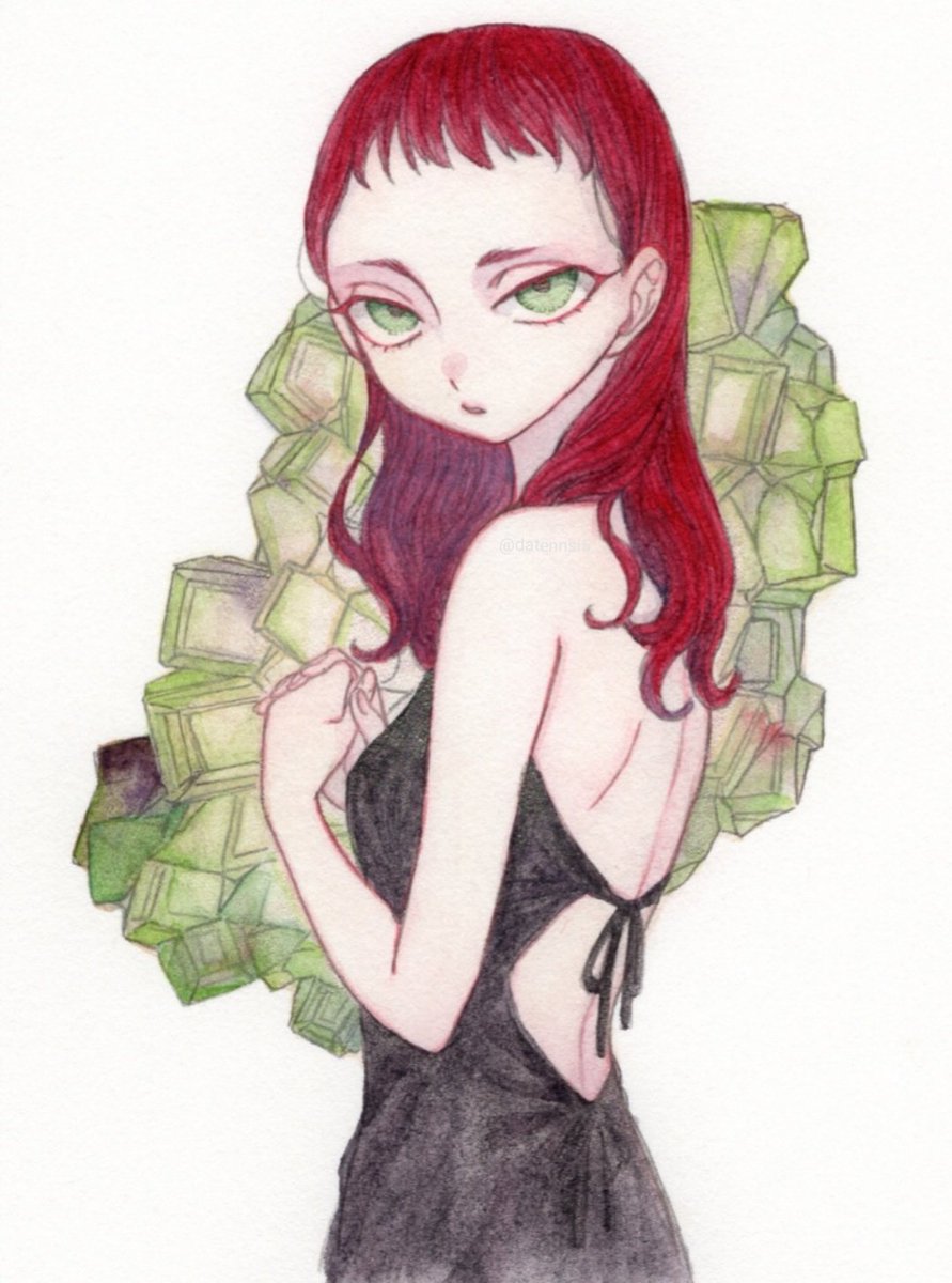 「黒蛋白石、紫水晶、蛍石 」|慎(しん)居たり居なかったりのイラスト