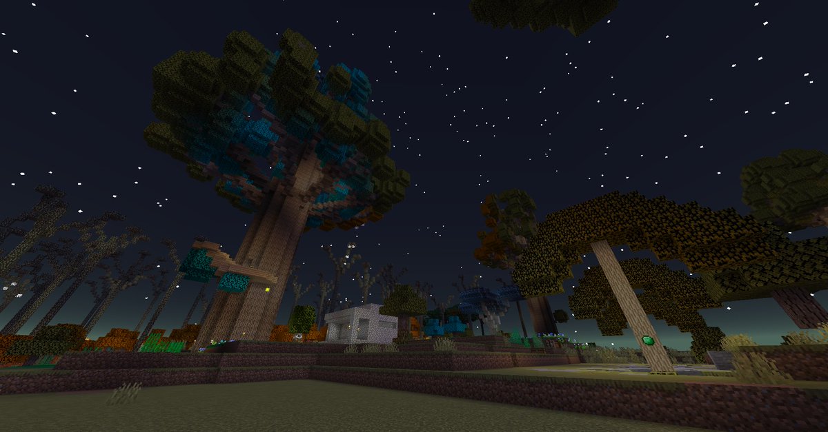 ʚえふぃ ɞ على تويتر マイクラ黄昏の森ってやっぱり皆巨木に家作るよね てか作りたくなるよね