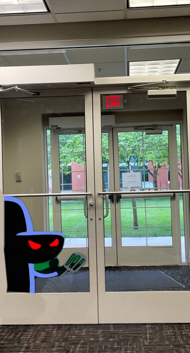 dougtate's tweet photo. When you’re the only one in the office on a dreary Friday morning... #hashslingingslasher https://t.co/VHZklOBr0P