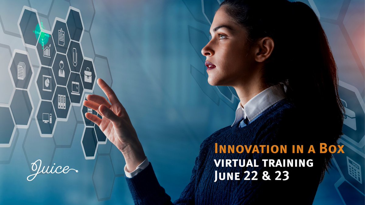 JuiceInc's tweet photo. 💡Join us for Innovation in a Box virtual training June 22 &amp; 23 and get a structured process + practical tools to generate the break-through ideas &amp; mindsets all organizations need for success.

🌟Register: https://t.co/H1JreTBkrZ

#InnovationTools #TeamEngagement #HumanResources https://t.co/BPKwaIILXc