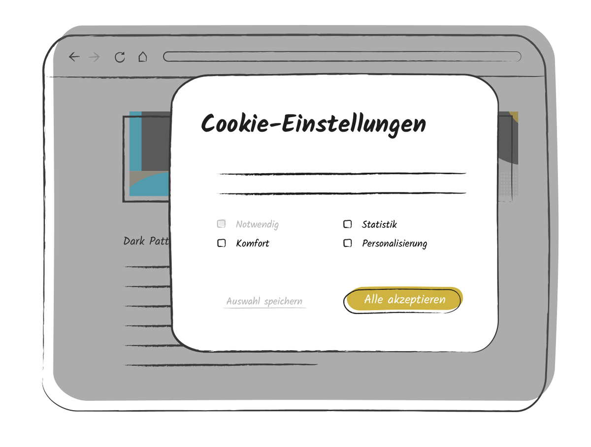 dapde_project's tweet photo. ▓ #darkpattern #introfriday ▓
#misdirection: Design lenkt durch auffällige graphische Elemente vom Inhalt ab
Wirkweise: Ablenkung, Irreführung
(1/4) https://t.co/gqXYSrrsM4