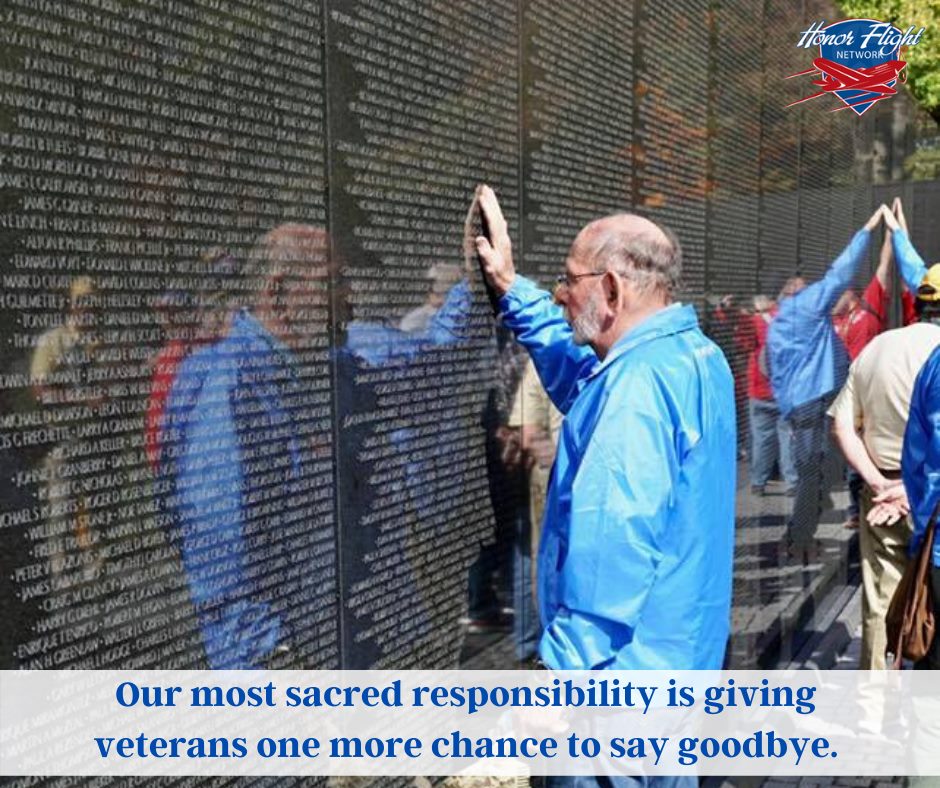 On this weekend, especially, we miss taking our veterans to see the memorials built for those who served. Our thoughts are with our Fallen and those who remember them. #MemorialDayWeekend #HonorFlight