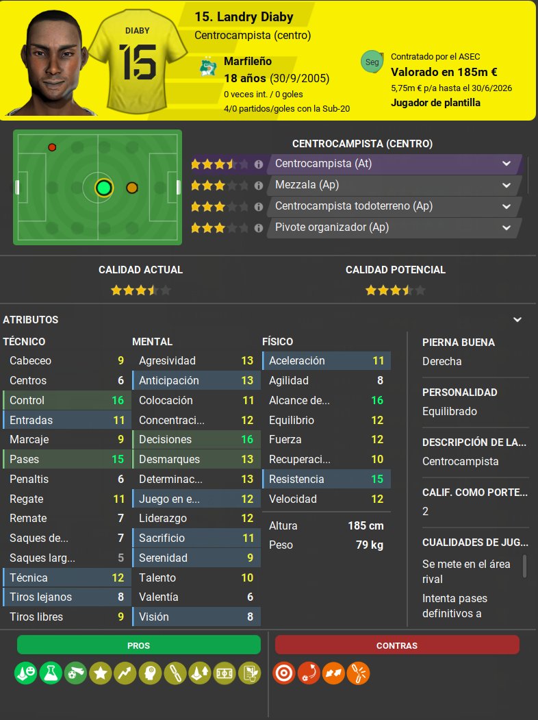 fm4life1's tweet photo. Sin dudas, EL diferencial de nuestra partida con el ASEC Mimosas es la gestión de la cantera. Esta temporada hicimos debutar a unos cuantos borregos que previamente habían pasado por el sub 18 y el sub 21. Los resultados están a la vista...
#FM4LIFE @ASECMimosas https://t.co/QfOzwpDoY5