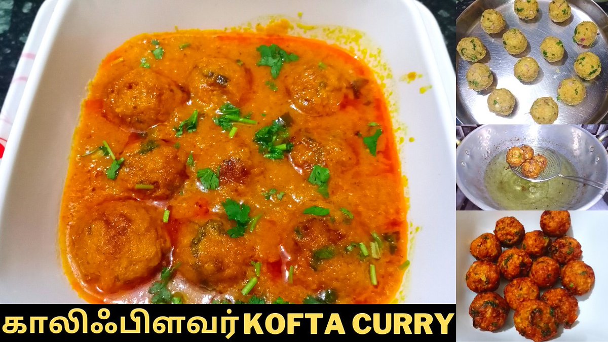 ElamathyJ's tweet photo. Gud eve friends 💐💐
Our next recipe is out nw

https://t.co/stIW6qd7mg

Here s a delicious spicy veg kofta curry #cauliflower kofta curry 😋 https://t.co/49miMIRWvU