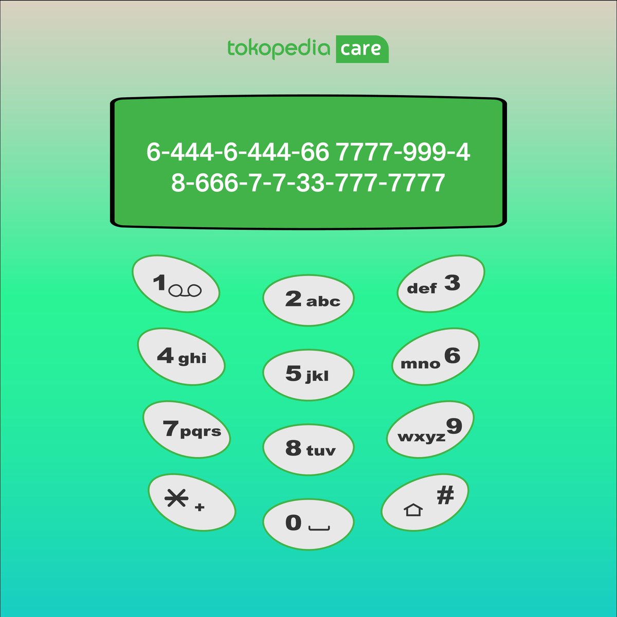 TokopediaCare's tweet photo. 💚TOKOPEDIACARE GIVEAWAY💚

Cara ikutannya:

1. FOLLOW TWITTER &amp; IG @TokopediaCare
2. RT dan LIKE tweet ini
3. Tebak &amp; Jawab SEBANYAK-BANYAKNYA kuis di gambar dengan wajib hashtag #TokopediaCare #SahabatTerbaikToppers https://t.co/vfM7k4PbKW