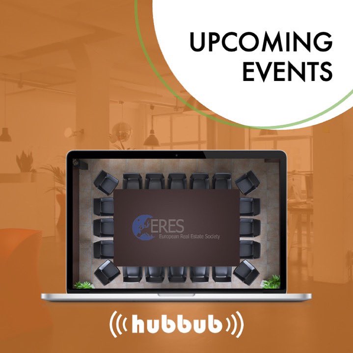 We are excited to host the ERES conference next week from 2-5 June. A leading real estate research meeting in Europe and one of the largest property events worldwide! 

#ERES #Hubbub #virtualevent #stayconnected #event #worldwide
