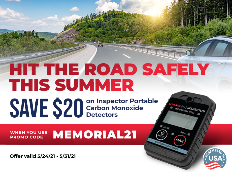 SensorconMolex's tweet photo. Don'f forget to SAVE this Memorial Day! #MemorialDay #carbonmonoxide #Travelsafely https://t.co/E8xRbUypwI