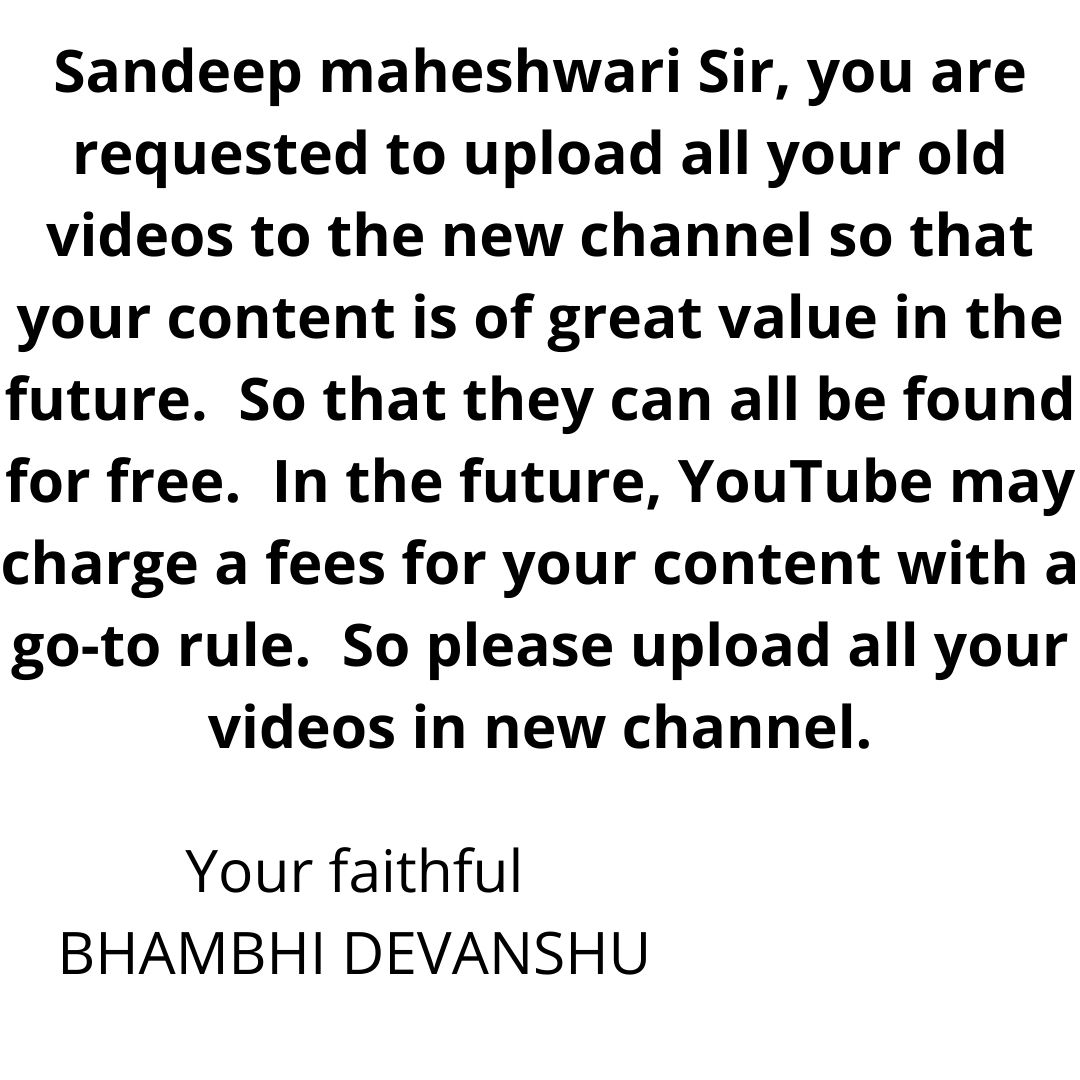 devanshu184's tweet photo. @SandeepSeminars sir, please upload your old video in new channel https://t.co/joJaTBesUY https://t.co/UZW11SqR6D