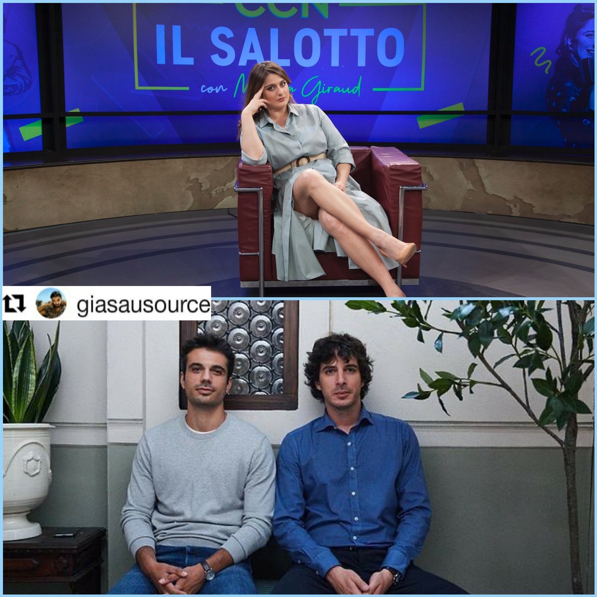 giasausource's tweet photo. Non perdetevi stasera i nostri Gianmarco Saurino e @pierspollon ospiti di IL SALOTTO di @MichelaGiraud
📌 Dalle ore 23,30 su Canale 128 di Sky e in streaming su NOWTV @ComedyItalia
#giasau
#gianmarcosaurino #pierpaolospollon #CCN #centralcomedy https://t.co/2jHdCA4fot