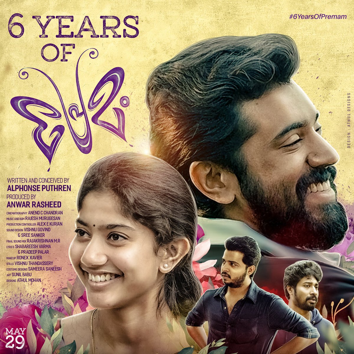 NivinFansTrends's tweet photo. Here we present the prestigious 6 years of #Premam CDP. Its always been a Glorifying moment to release this DP &amp; refresh our Biggest ever Sensational Blockbuster ❤️

#6YearsOfPremam 🦋

@NivinOfficial #NivinPauly https://t.co/0d4AHRAsO0