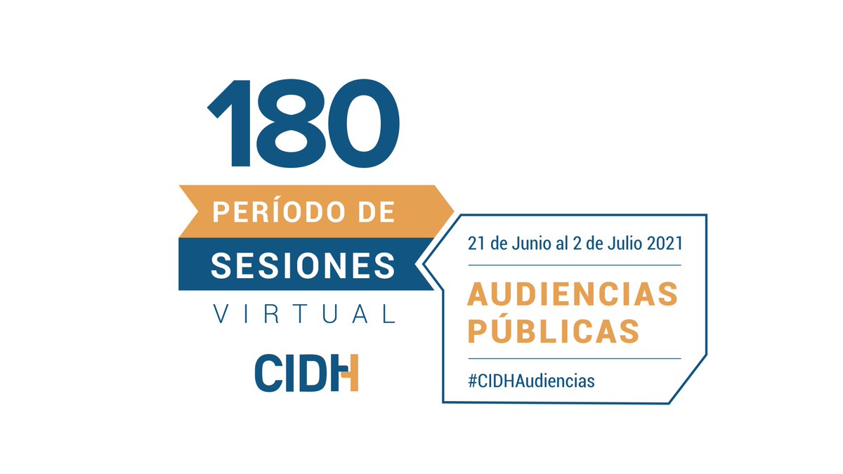La #CIDH invita a organizaciones de la sociedad civil a participar en las audiencias de oficio sobre la situación de #DDHH en #Colombia, #ElSalvador y #Brasil durante su #180PeríodoCIDH.

🗓️Plazo para registro: 3/6/21
ℹ️Info: bit.ly/2SoK1AD