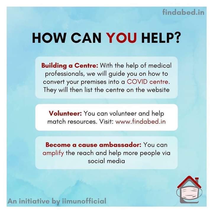 Satish_Goyal73's tweet photo. Instagram Post Of @RahulDevRising sir
Great initiative by @iimunofficial , India's first information repository on COVID centres ... You can find your nearest COVID centre & also help build one!
Pls share & spread the word.
@findabed_in #covid_19 #CovidIndia #findabed https://t.co/a6Hgv7MD02