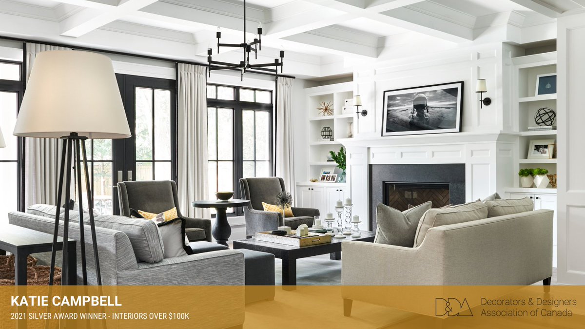 DDACanada's tweet photo. And the SILVER award for "Interior Decoration Over $100K" goes to Katie Campbell for her design "New Build First Impressions"! 

Thank you to DDA 2021 Awards Sponsor: @allanrugcompany  

#ddacompetition #ddacanada #awardwinning #award #canadiandesigns #canadianinteriors https://t.co/Mlk5x2h6ur