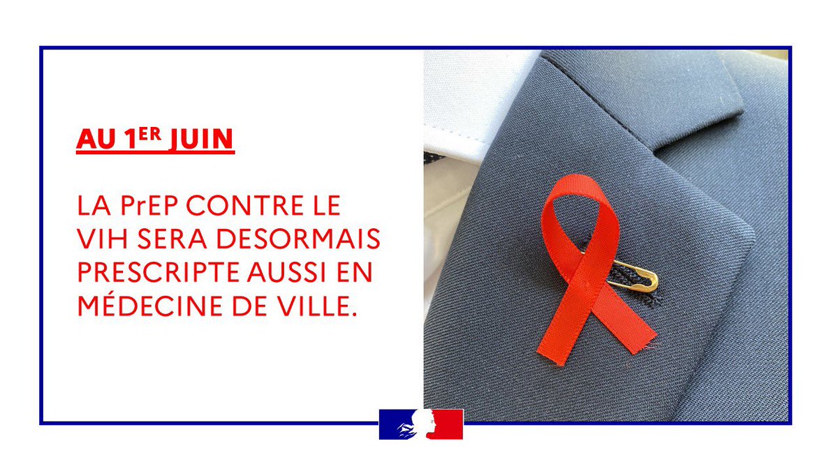 olivierveran's tweet photo. DĂšs le 1er juin prochain la PrEP contre le VIH pourra ĂȘtre prescrite par tous les mĂ©decins, Ă commencer par les mĂ©decins gĂ©nĂ©ralistes, que ce soit en renouvĂšlement dâordonnance ou en primo-prescription.
Ne baissons jamais la garde contre le VIH. https://t.co/ciz8ub0Qbr