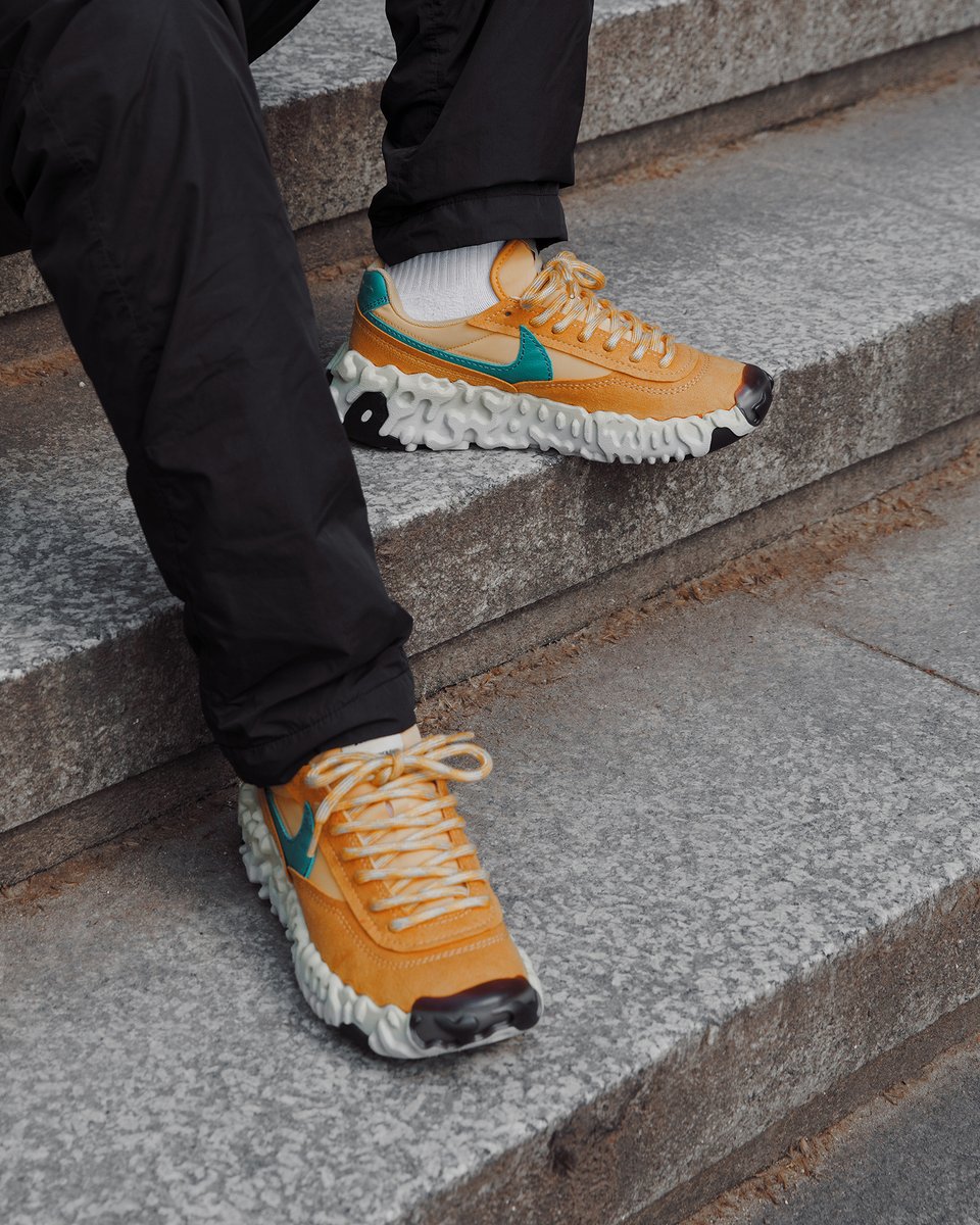Footpatrol_ldn's tweet photo. The Nike Overbreak is what is created when you mix the modern and a retro aesthetic. Shop both in-store and online, sizes range from UK3.5 - UK12, priced at £125. Shop Now: https://t.co/0VSGSpNFRn #Nike #NikeReact #NikeOverbreak https://t.co/Fj9JmKPBoP