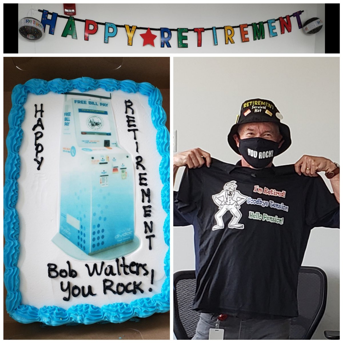 DivDatKiosk's tweet image. Today, DivDat honors one of ours, Bob Walters, Chief Operations Officer, on his final day of service in uplifting underserved and unbanked communities across our country.

We wish Bob a very happy and well deserved retirement!

#DivDat #Detroit #billpayment