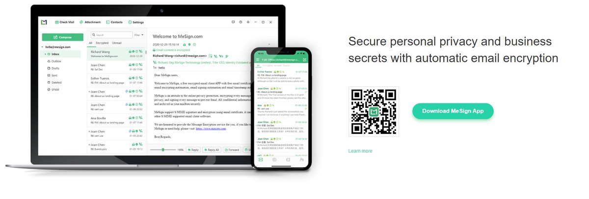Have a look at our release, which includes:
☑️Remove permissions to read the phone device ID.
☑️Storage read and write permissions only asked when user use.
☑️Optimize the start page.

More features and improvements advice, please <a href="/MeSignEmail/">MeSign</a>!
#apprelease #emailclient #emails