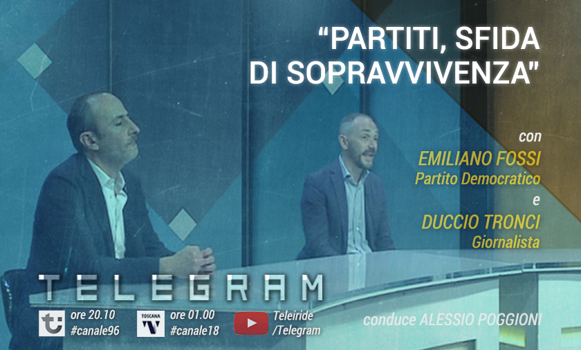 Firenzetv's tweet photo. In #Toscana, i dissidi interni al @pdnetwork e il testa a testa nei sondaggi tra @FratellidItalia e @LegaSalvini, animano il dibattito sull'identità, anche in vista delle amministrative.
Ne parliamo stasera con il sindaco @emifossi e con @palliduccio Conduce @AlessioPoggioni https://t.co/lBzxfvtSjK