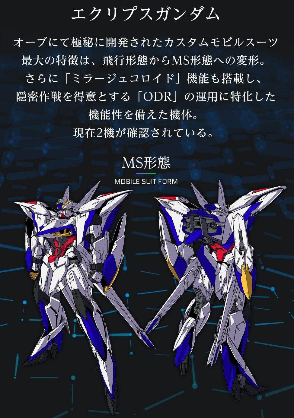 永遠の蒼 在 Twitter 上 エクリプスガンダム オーブが極秘開発 条約無視のミラージュコロイド カスタムms 同型機が存在する ストライカーパック対応 Seed外伝機体あるある詰め合わせ過ぎてむしろ安心出来る T Co 6o1cic8tuv Twitter