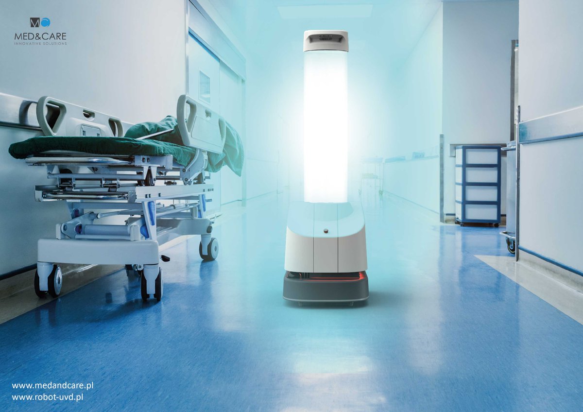 MedCare12's tweet photo. W wyniku przetargu przeprowadzonego przez Komisję Europejską, na przełomie maja i czerwca br. trafi do polskich szpitali 9 nowoczesnych robotów UVD  do dezynfekcji i dekontaminacji pomieszczeń.
Pierwsze wdrożenia już się rozpoczynają.
Więcej informacji: https://t.co/JWUI9K8fXH https://t.co/mLnF06MTbA