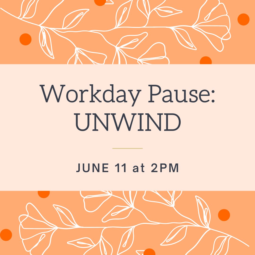 Our next #WorkdayPause will help you move from frantic activity to deliberate calm, through meditation and simple drawing exercises. 

Workday Pause: UNWIND
Friday, June 11 at 2PM EST
via Zoom

Sign up now!
concentricstrategy.org/post/workday-p…

#ProfessionalWellbeing #Meditation