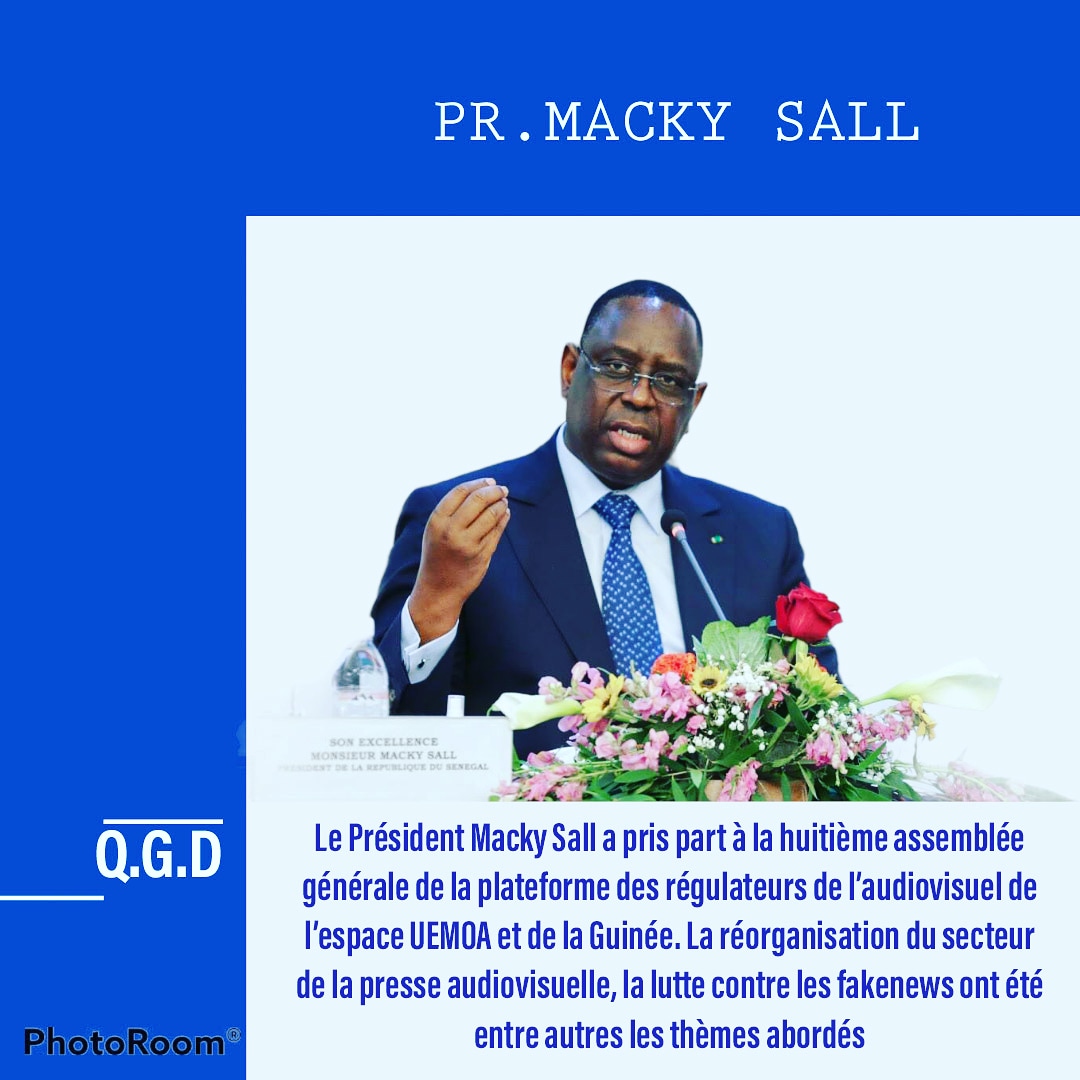 BinoushM's tweet photo. Le Président @Macky_Sall a pris part à la huitième assemblée générale de la plateforme des régulateurs de l’audiovisuel de l’espace UEMOA et de la Guinée. #kebetu #FreeSenegal #twitchstream #ThisIsUs @partageleen @TagueDame https://t.co/wwgptKD7so