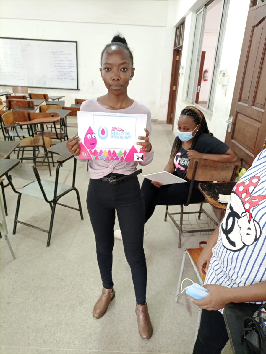 AjendaKenya's tweet photo. Today Comrades had a one on one Menstrual health hygiene awareness on how they can provide our female Classmates with safe environment while on their periods #PeriodNiNormal https://t.co/ZjPmsR3pEh