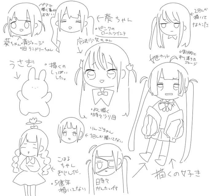 キャラデザが固まってそうなアレ 