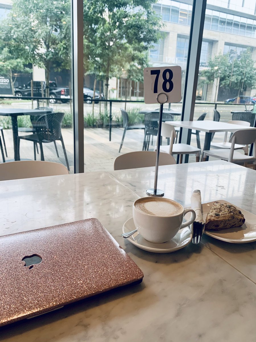 JennWBourgeois's tweet image. Early morning writing vibes at the coffee shop. #TrynaGraduate #Dissertating #TheFinalStretch