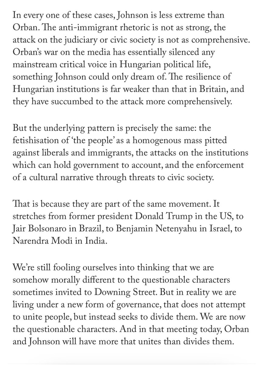 bcomininvisible's tweet photo. .@BorisJohnson and Orban are part of the same movement
The movement is creeping fascism, divide and rule, demonising alternate views, inciting xenophobia &amp; racism, anything for personal political gain
It’s not about us
It’s about their power &amp; money
https://t.co/ceSdYOaoiY https://t.co/6MXbjKvpMR